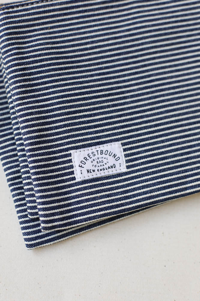 1950's era Ticking Fabric Utility Pouch