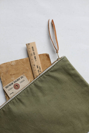 WWII era Military Canvas Utility Pouch