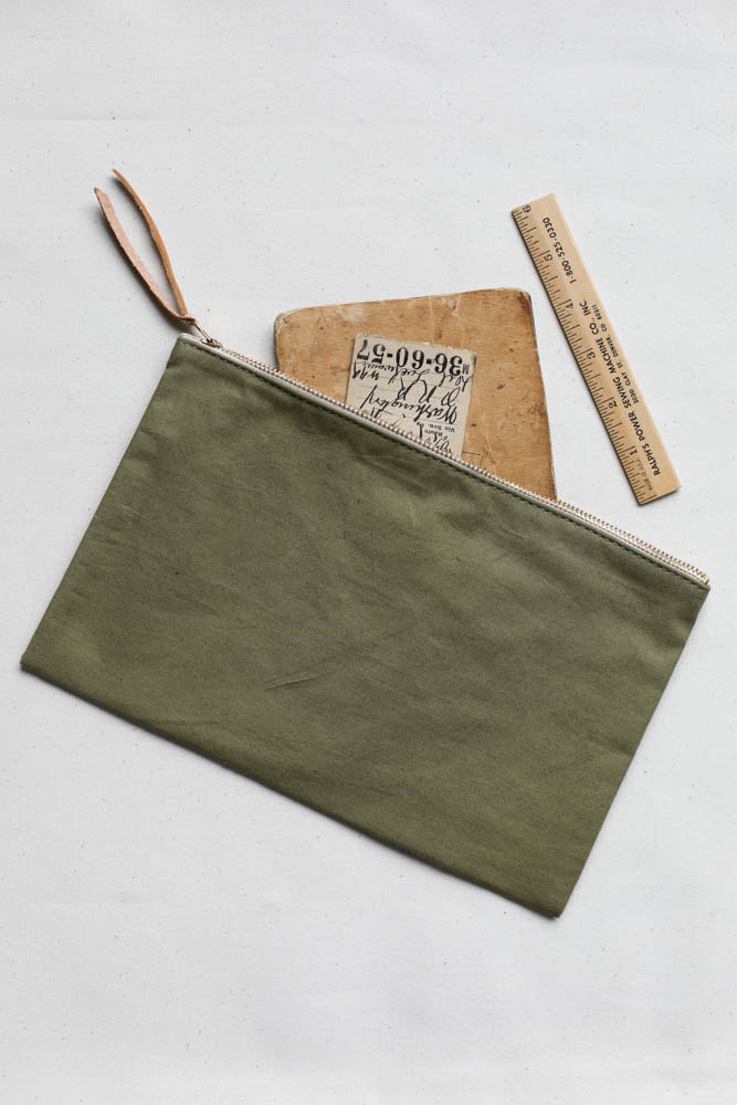 WWII era Military Canvas Utility Pouch