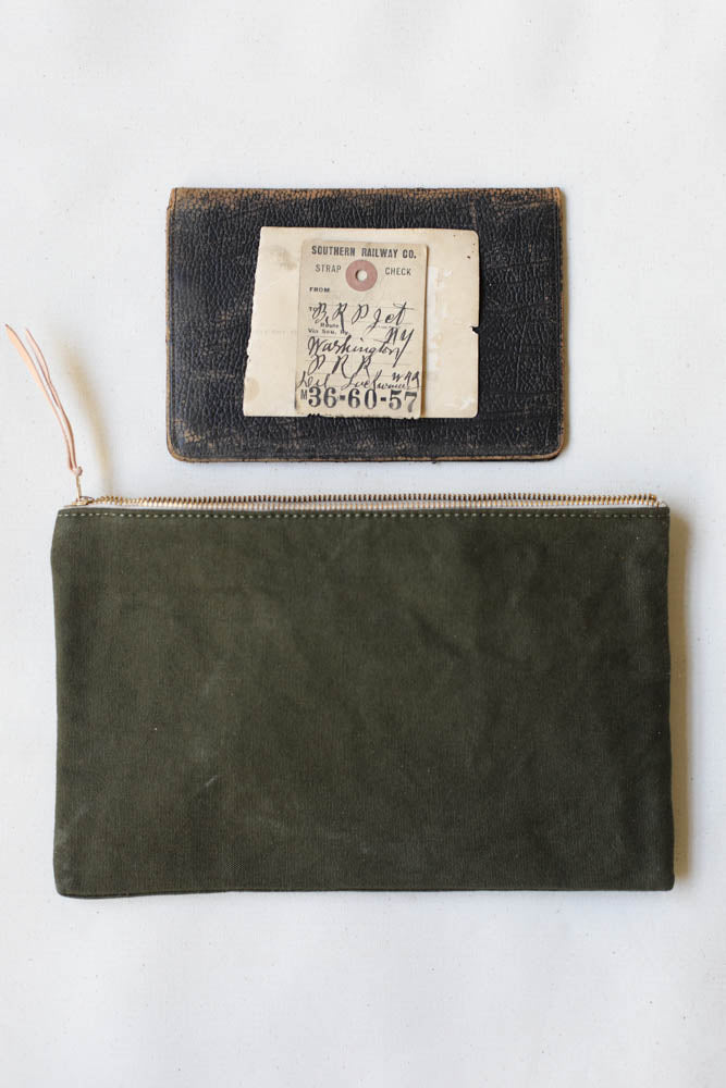 WWII era Military Canvas Utility Pouch