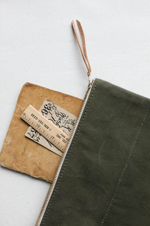 WWII era Military Canvas Utility Pouch