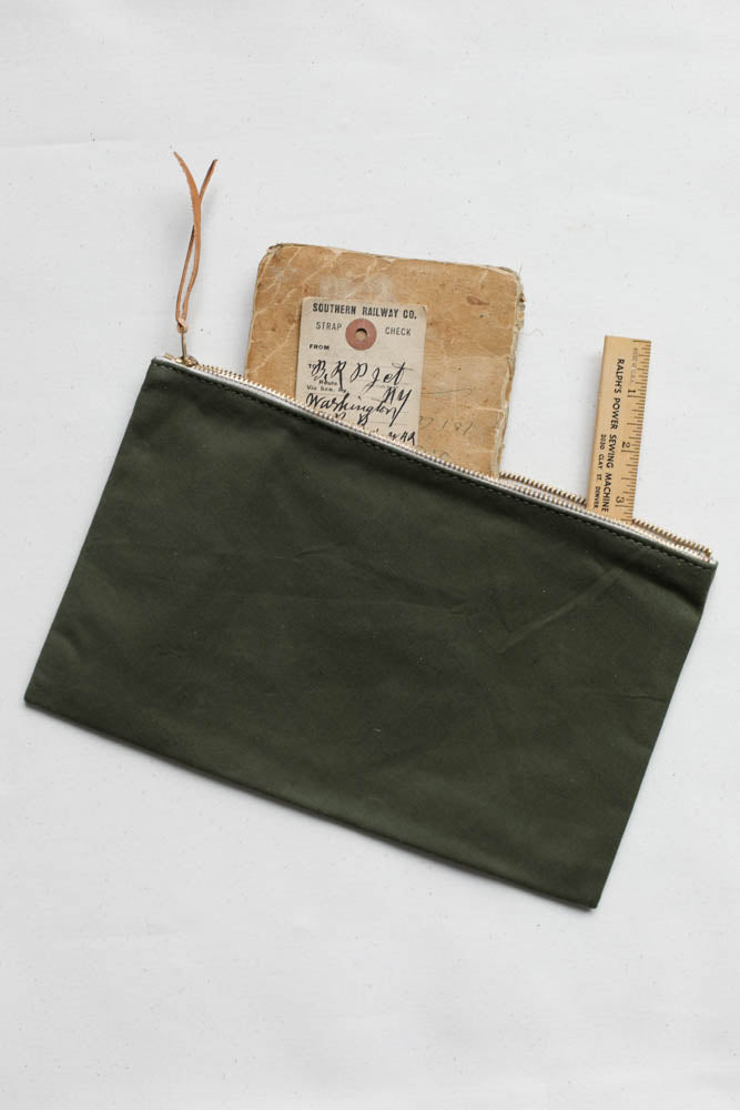 WWII era Military Canvas Utility Pouch