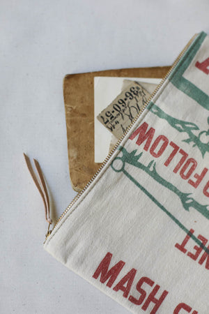 1950's era Feedsack Utility Pouch