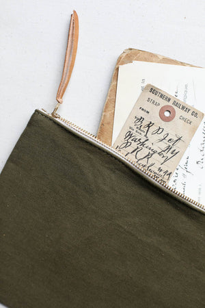 WWII era Military Canvas Utility Pouch