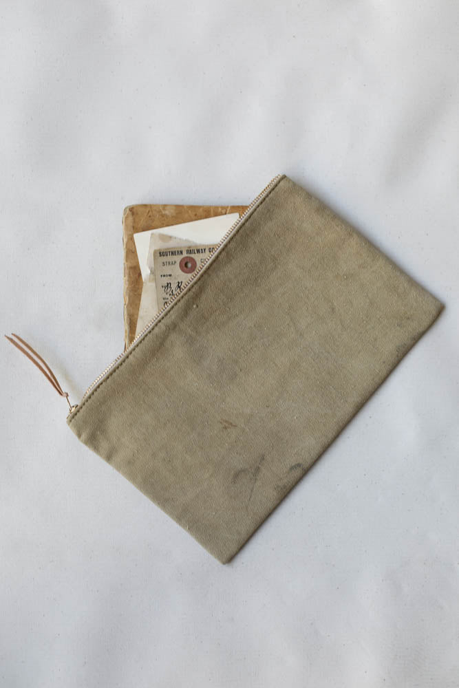 WWII era Military Canvas Utility Pouch