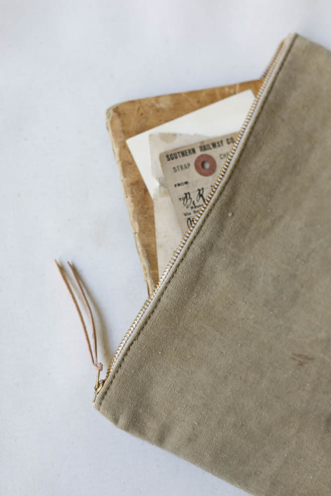 WWII era Military Canvas Utility Pouch