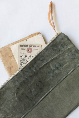 WWII era Military Canvas Utility Pouch