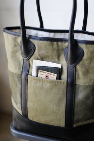 WWII era Salvaged Canvas Tote Bag