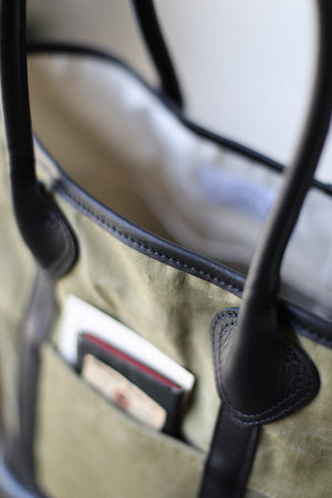 WWII era Salvaged Canvas Tote Bag