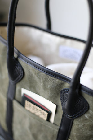 WWII era Salvaged Canvas Tote Bag