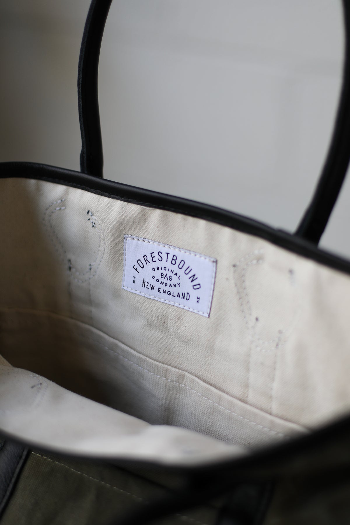 WWII era Salvaged Canvas Tote Bag