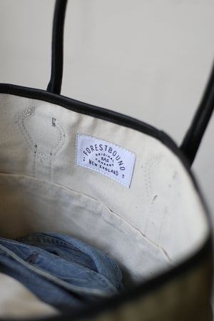 WWII era Salvaged Canvas Tote Bag