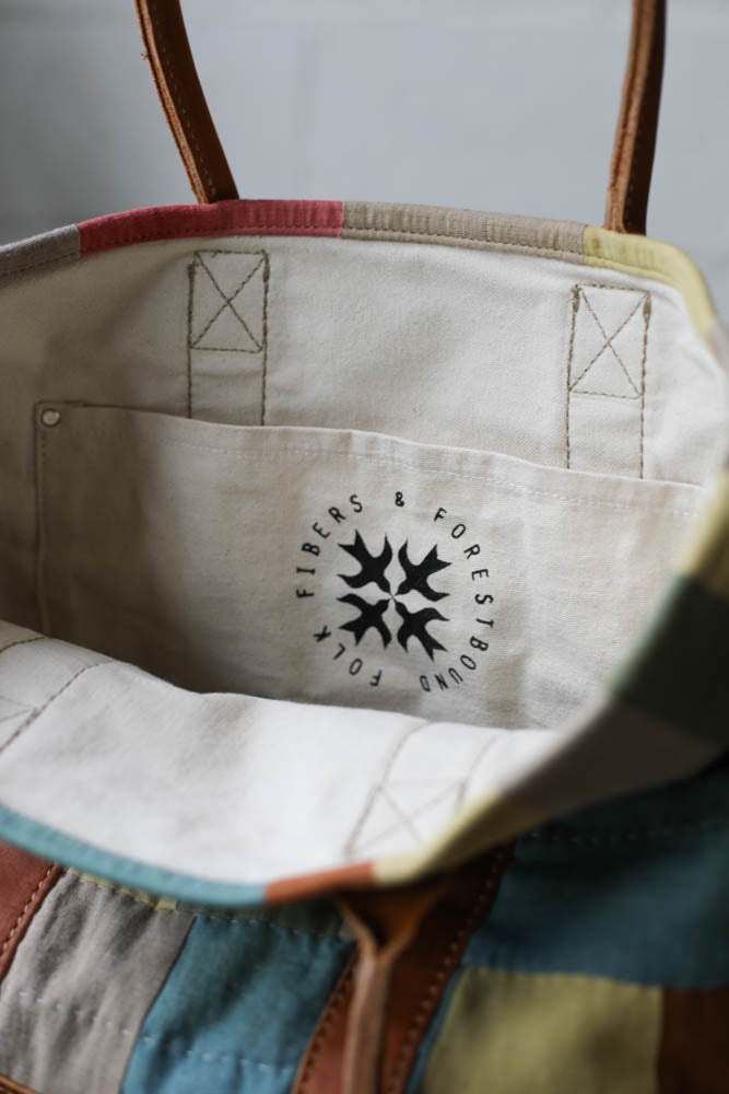 Folk Fibers x Forestbound Quilted Tote Bag No. 5
