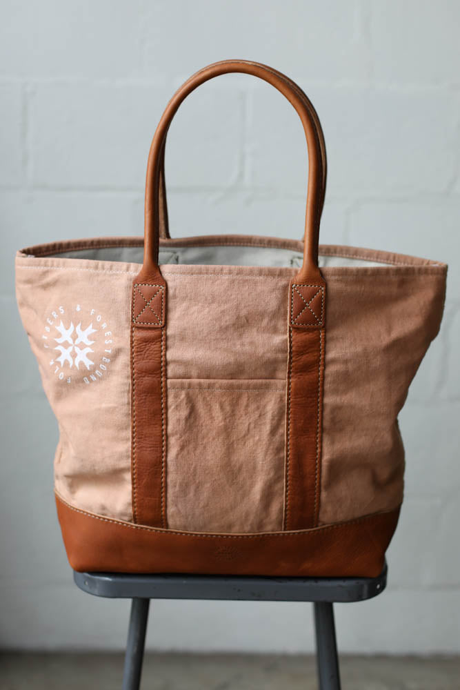 Folk Fibers x Forestbound Dyed Tote Bag - Madder