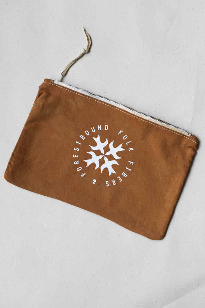 Folk Fibers x Forestbound Logo Zip Pouch