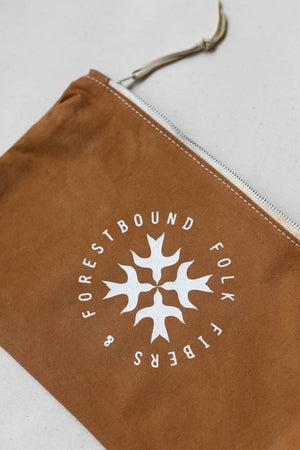 Folk Fibers x Forestbound Logo Zip Pouch