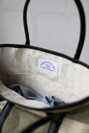 1930's era Salvaged Canvas Tote Bag