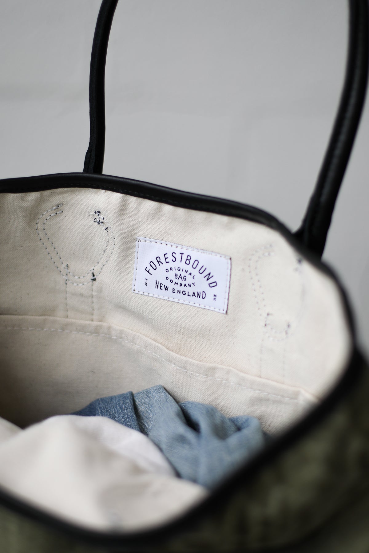 WWII era Salvaged Canvas Tote Bag