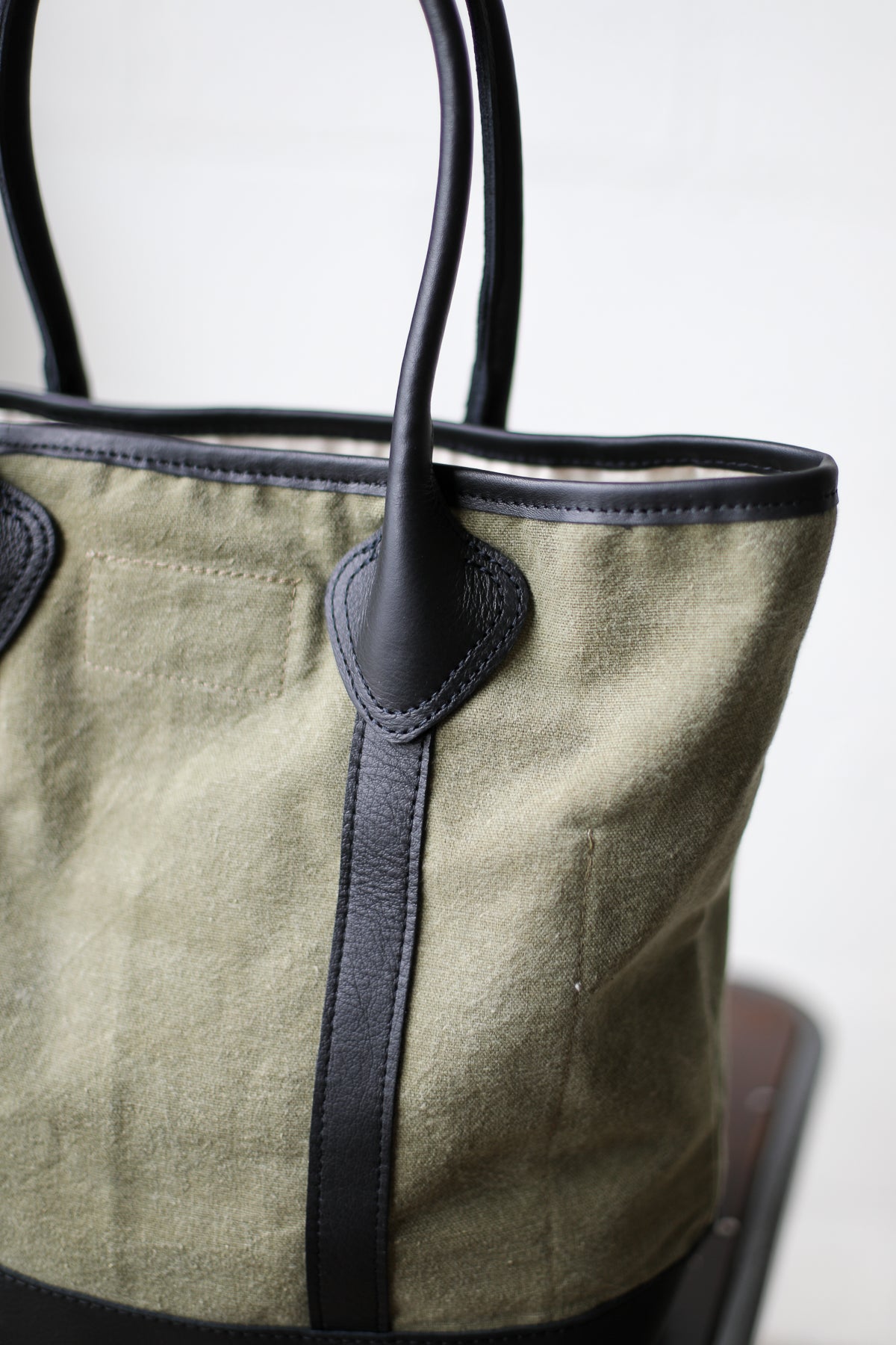 WWII era Salvaged Canvas Tote Bag