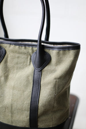 WWII era Salvaged Canvas Tote Bag