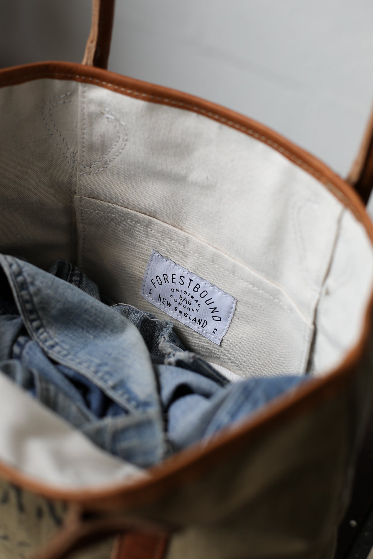 1930's era Salvaged Canvas Tote Bag
