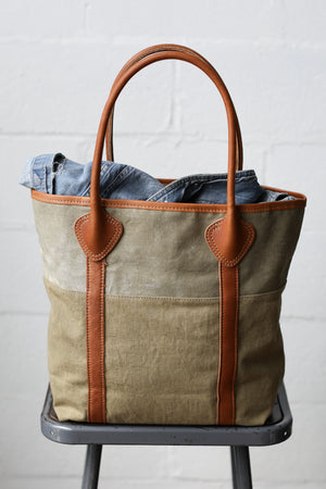 1930's era Salvaged Canvas Tote Bag