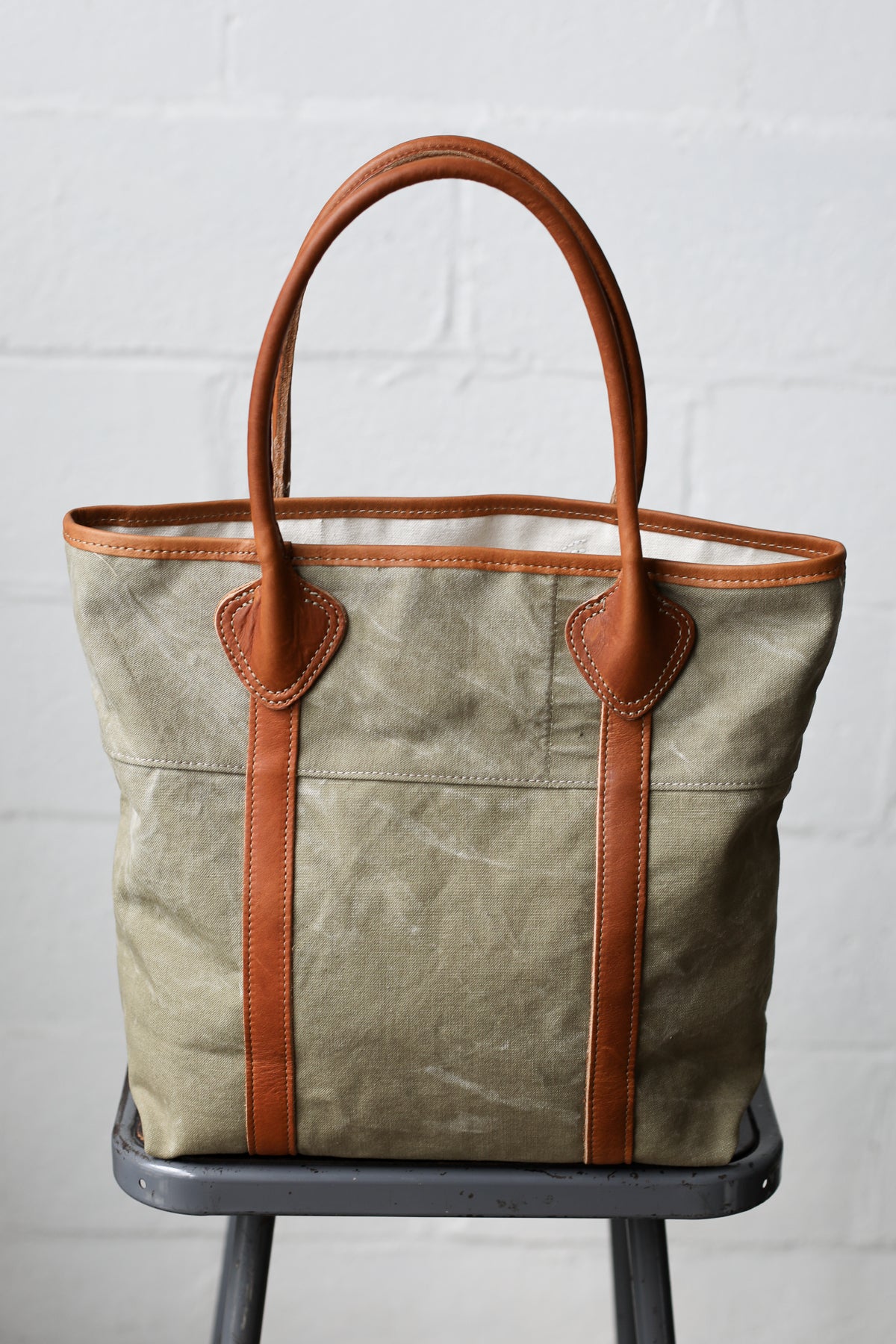 1930's era Salvaged Canvas Tote Bag