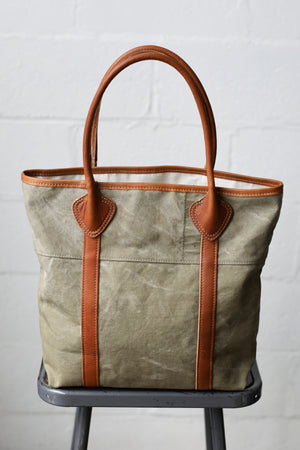 1930's era Salvaged Canvas Tote Bag