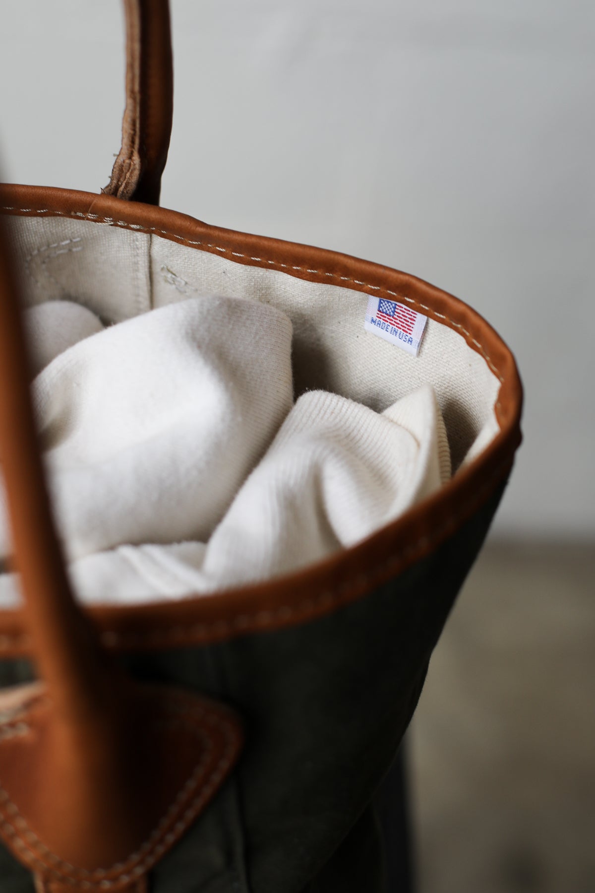 WWII era Salvaged Military Canvas Tote Bag