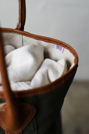 WWII era Salvaged Military Canvas Tote Bag