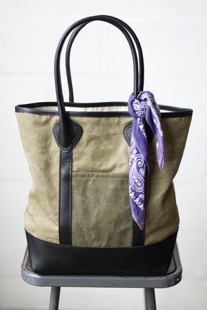 1930's era Salvaged Canvas Tote Bag