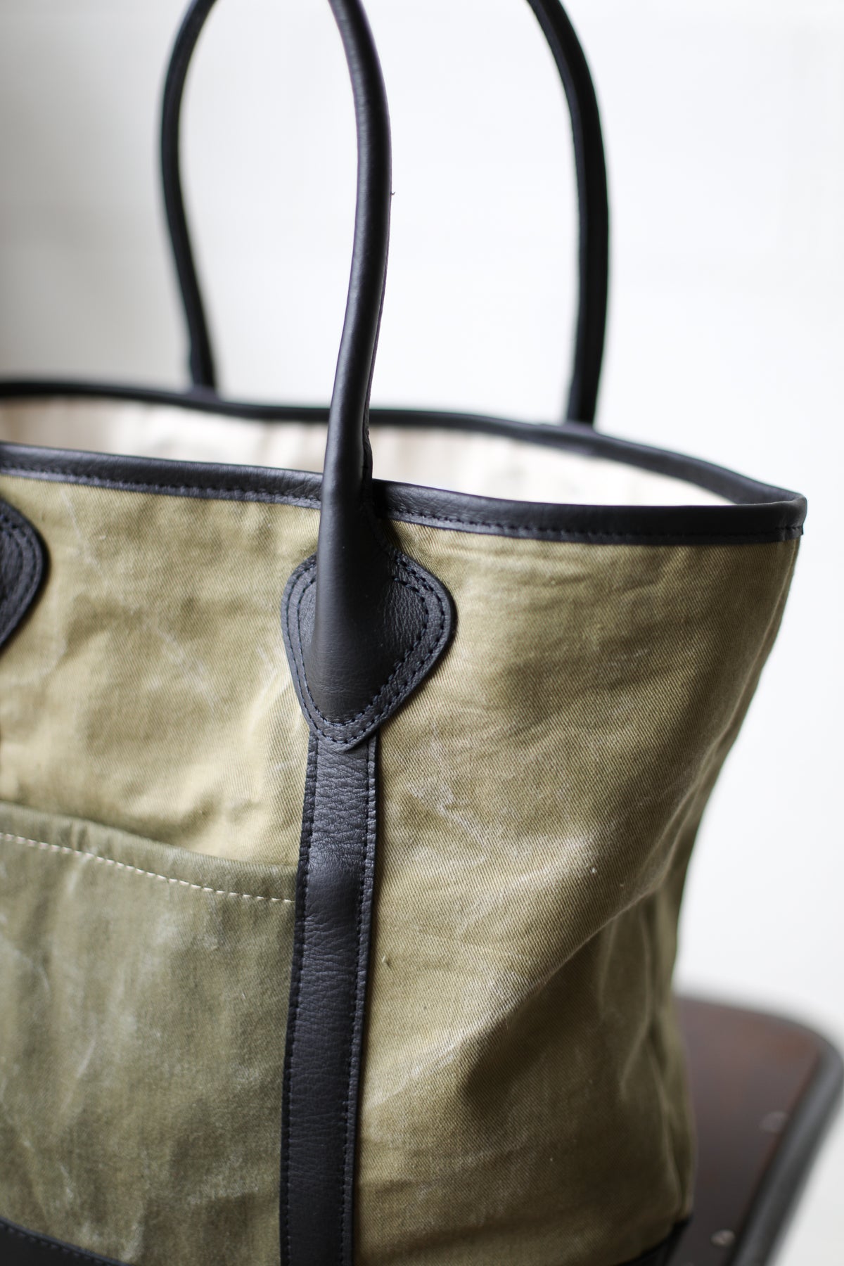 1930's era Salvaged Canvas Tote Bag