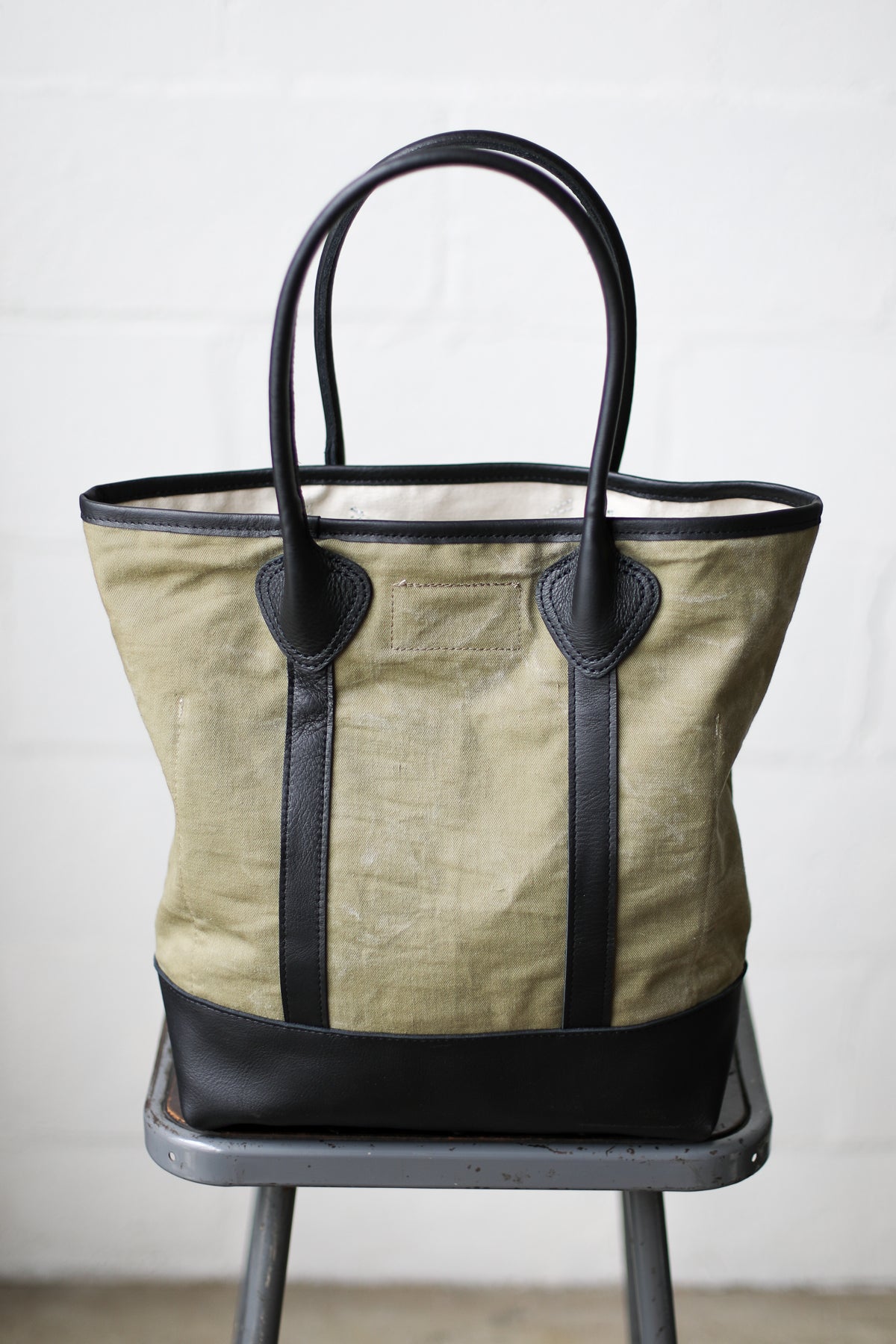1930's era Salvaged Canvas Tote Bag