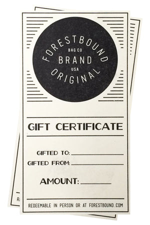 FORESTBOUND Gift Certificate