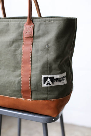 1950's era Salvaged Canvas Tote Bag
