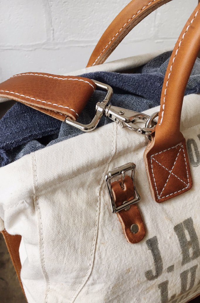 1940's era Salvaged Work Apron Carryall