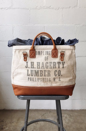 1940's era Salvaged Work Apron Carryall