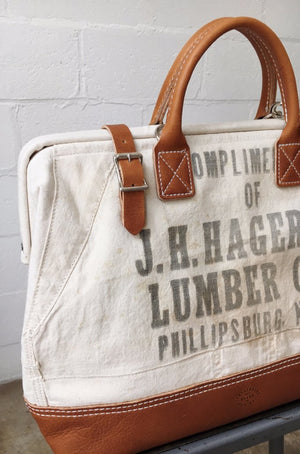 1940's era Salvaged Work Apron Carryall