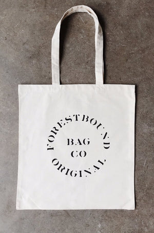 FORESTBOUND Bag Co. Cotton Tote Bag - White