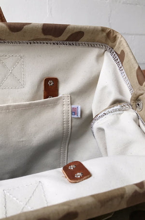 WWII era Salvaged Camo Carryall