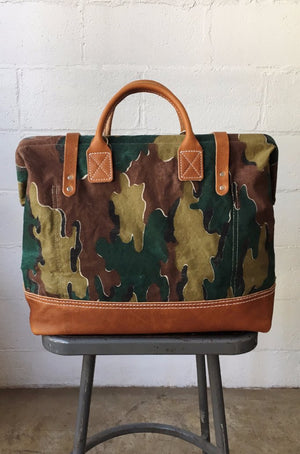 1950's era Salvaged Camo Carryall