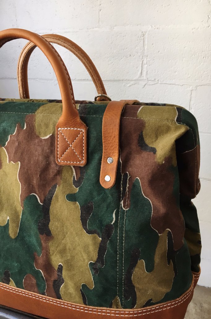 1950's era Salvaged Camo Carryall