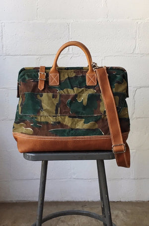 1950's era Salvaged Camo Carryall