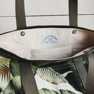 Forestbound Travel Tote - Easy Palm Sample