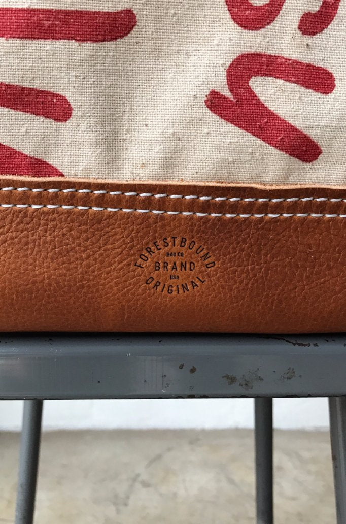 1950's era Salvaged Canvas Carryall