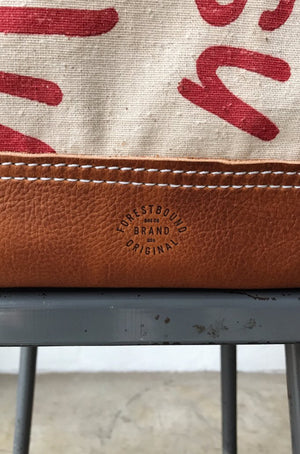 1950's era Salvaged Canvas Carryall