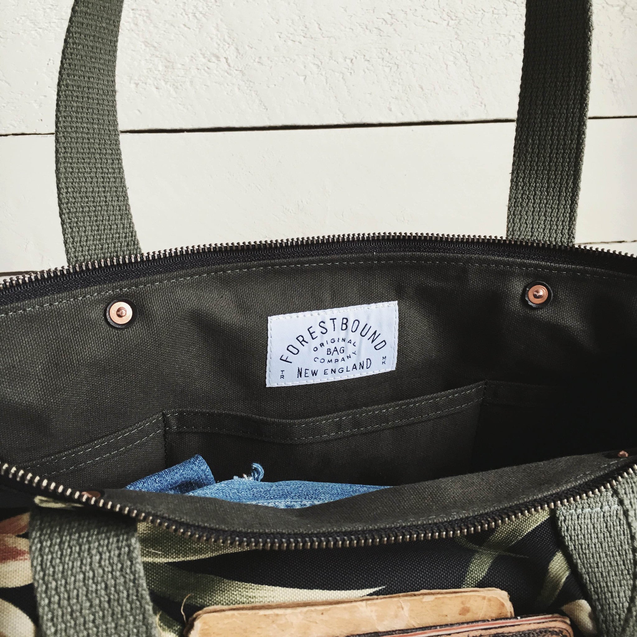 Forestbound Travel Tote - Dark Floral Sample