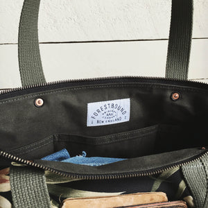 Forestbound Travel Tote - Dark Floral Sample