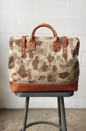1950's era Salvaged Camo Carryall