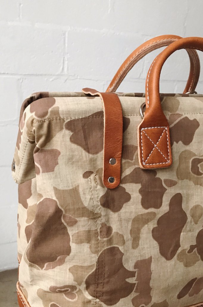 1950's era Salvaged Camo Carryall